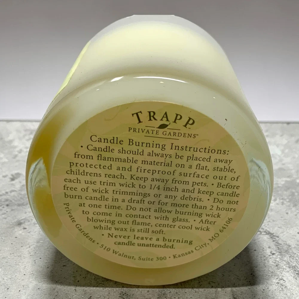 Vtg NEW Trapp Private Gardens No. 1 Summer Flowers 196 g Jar Candle House Box